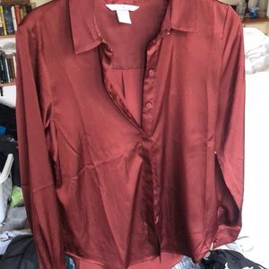 5/25 H&M silky button down shirt